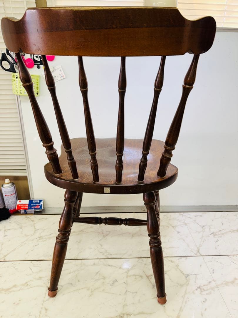 柏木工　ウィンザー　スピンドル　木製　ダイニングチェア　ビンテージ　昭和レトロ