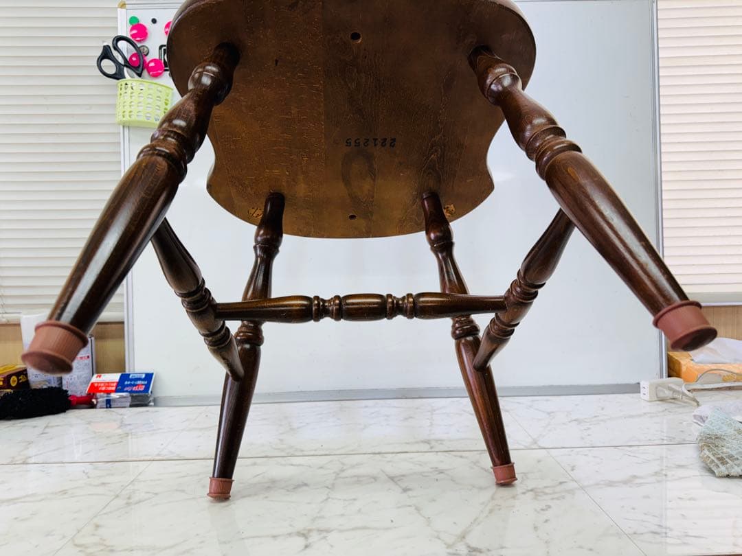 柏木工　ウィンザー　スピンドル　木製　ダイニングチェア　ビンテージ　昭和レトロ