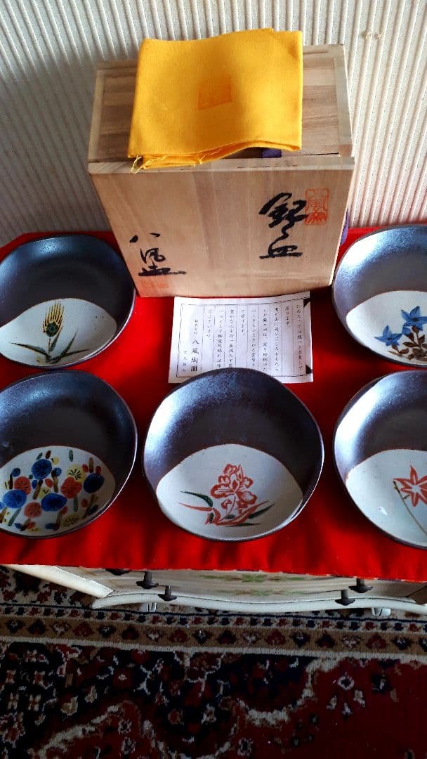 菰野万古焼、八風陶園の銘々皿