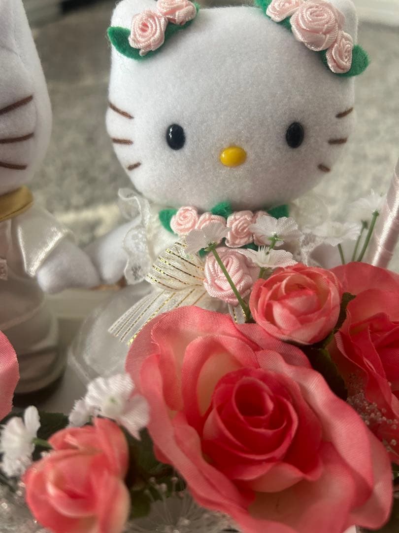 ハローキティ ぬいぐるみ バスケット 箱あり