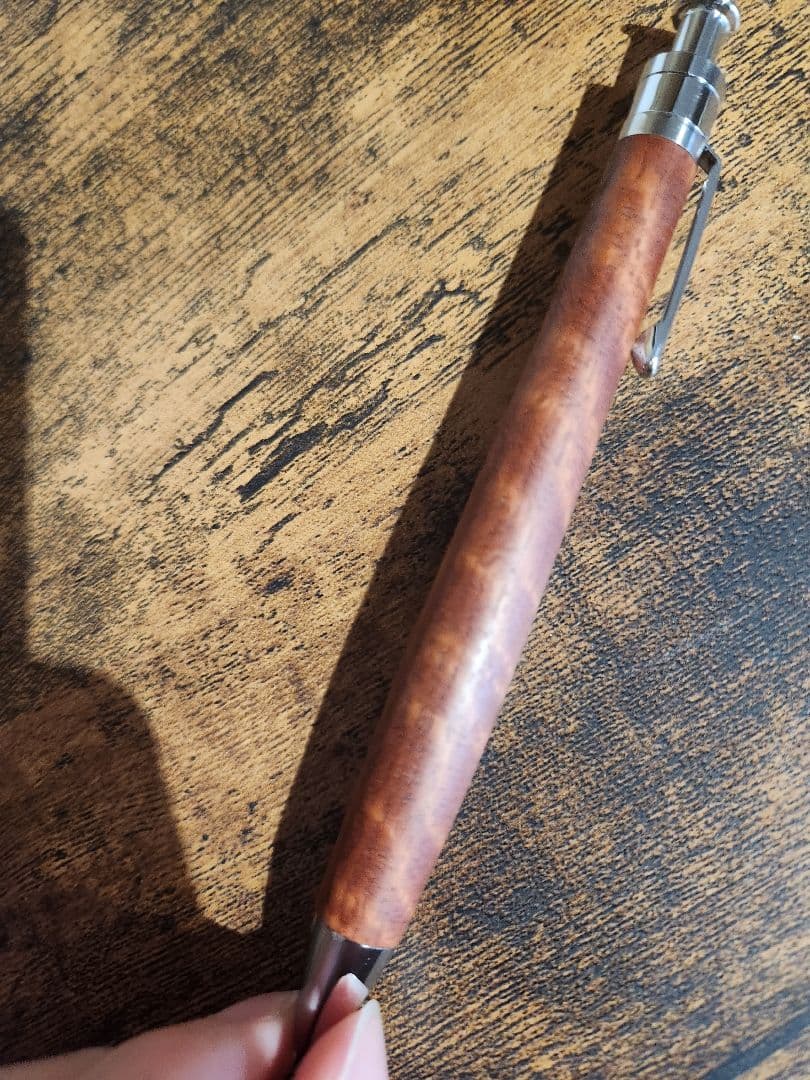 工房楔　花梨縮杢　虎杢ルーチェペン