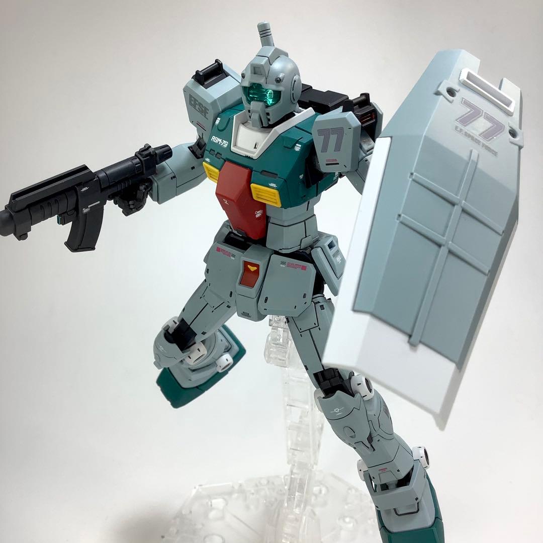 プレバン限定 HG RGM-79 スレッガー専用ジム 塗装済完成品