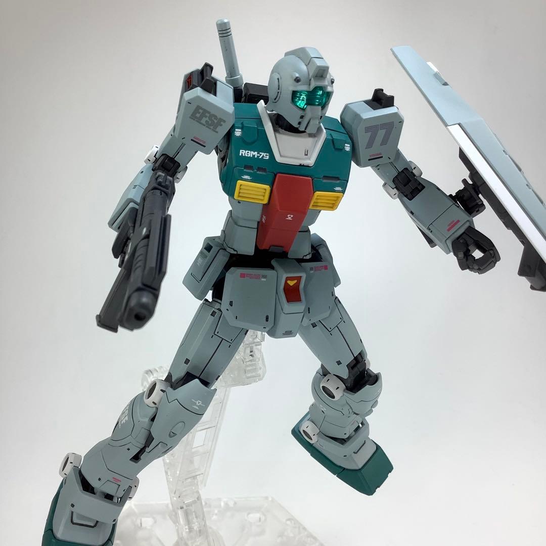 プレバン限定 HG RGM-79 スレッガー専用ジム 塗装済完成品