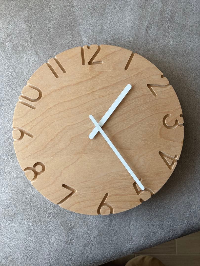 CARVED WOOD BIRCH/カーヴド ウッドバーチ 掛時計