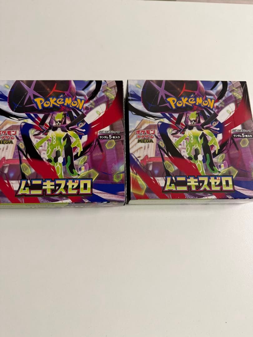 ポケモンカード　ムニキスゼロ　2ボックス　シュリンク有りと無し
