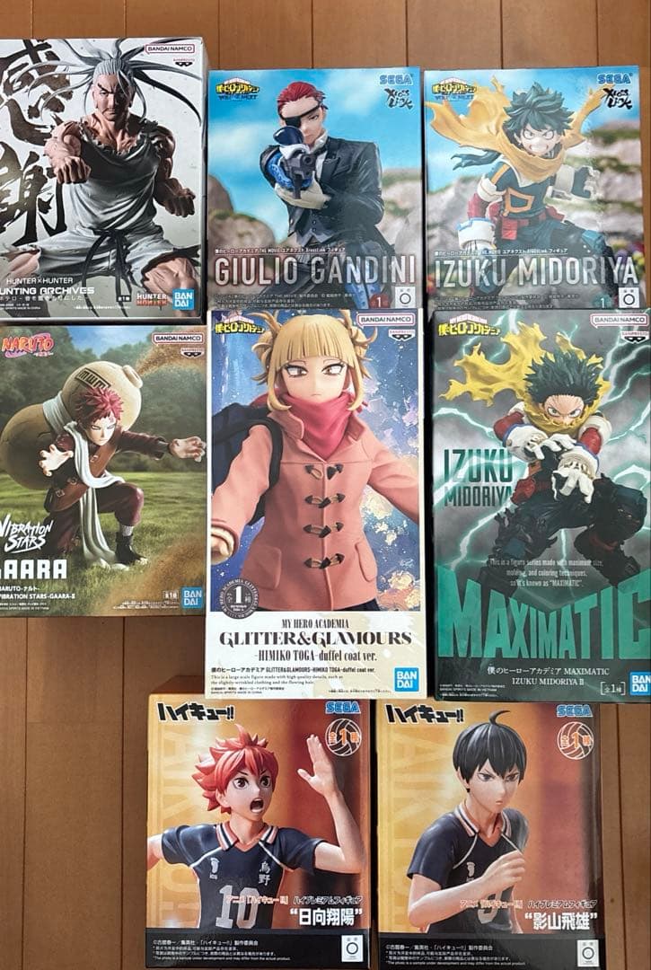 フィギュア８体まとめ売り　ヒロアカ　NARUTO ハイキュー　ハンターハンター