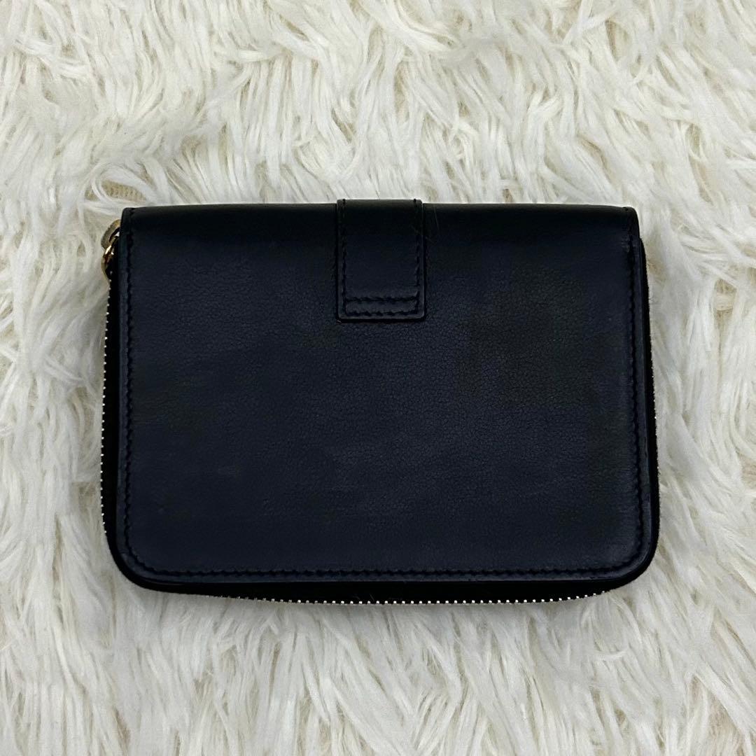 【美品】Saint Laurent カランドラ 財布 ブラック 二つ折り財布
