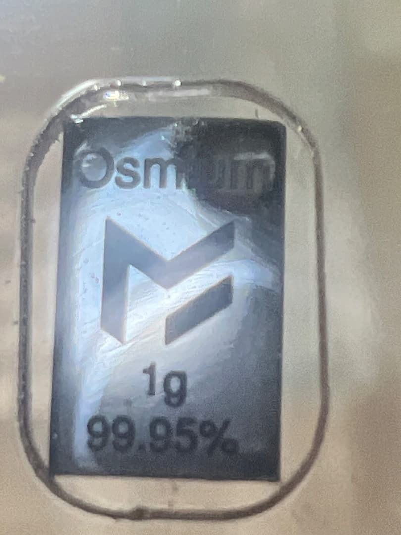 41/66 原子番号76 Os オスミウム 1g 99.95% Osmium