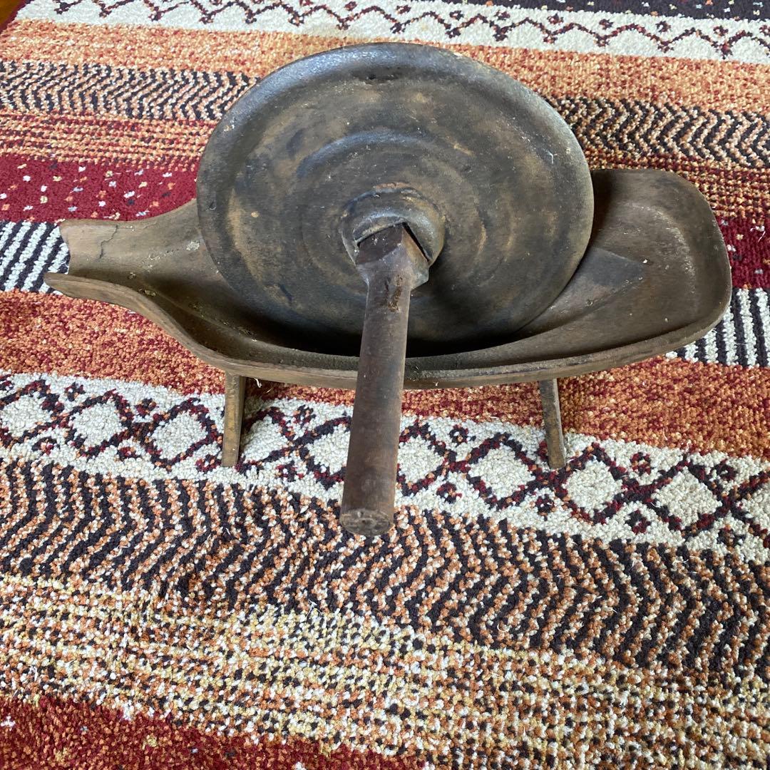 昭和　初期　薬研 やげん くすり 鉄製 骨董品　ヴィンテージ