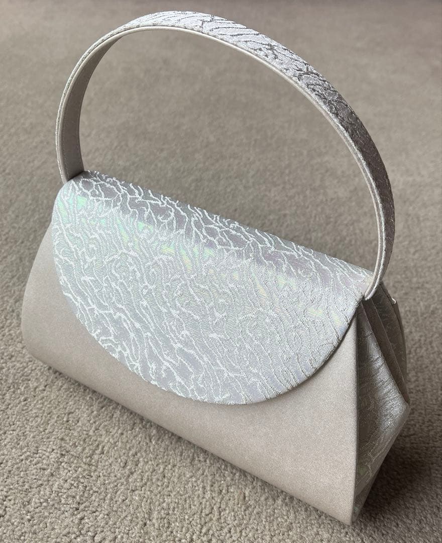 結婚式　 留袖　ローブデコルテ　バッグ　シルバー　草履L セット　※箱付き