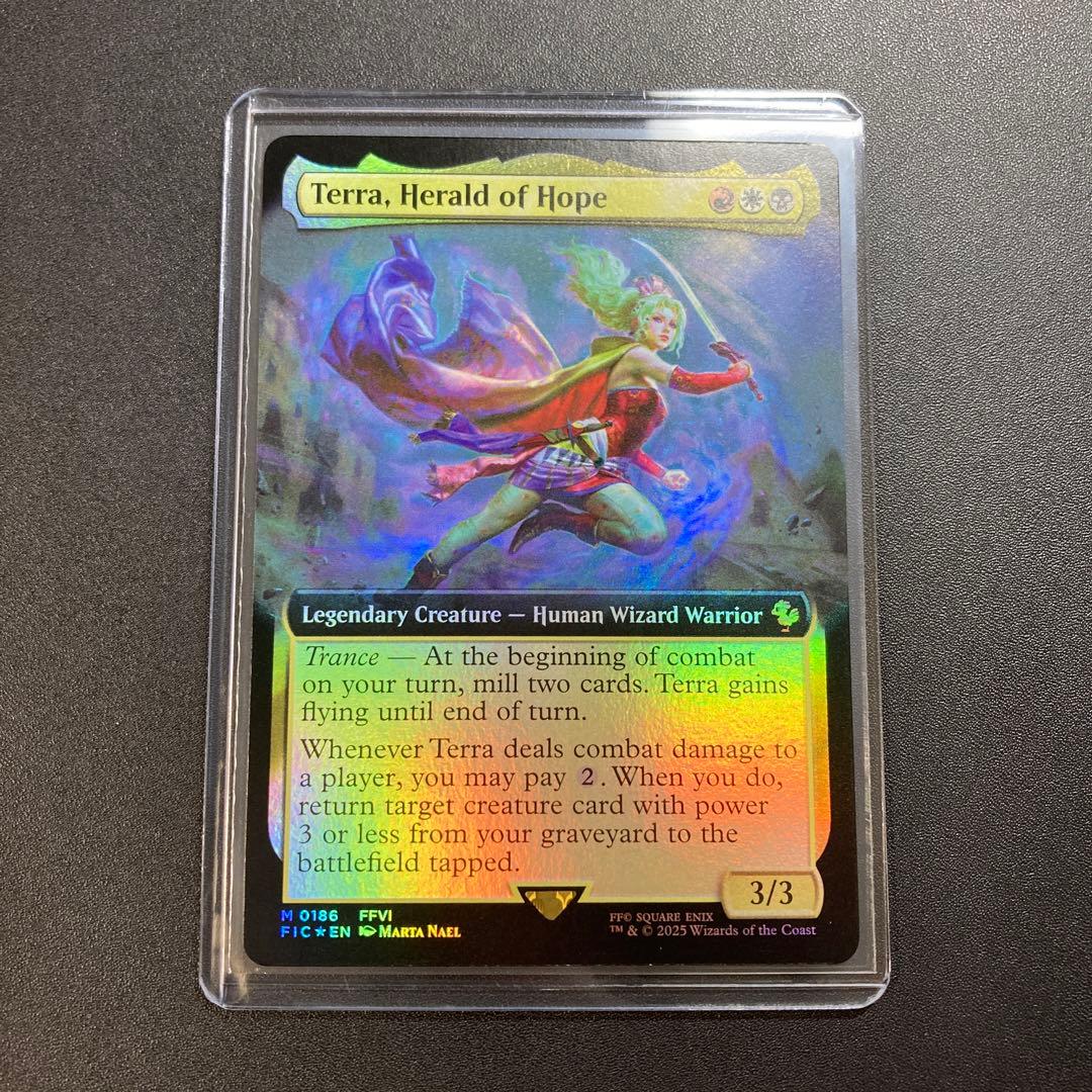 MTG FF 魔導の力を持つ少女、ティナ 拡張アート foil 英語版 神話レア