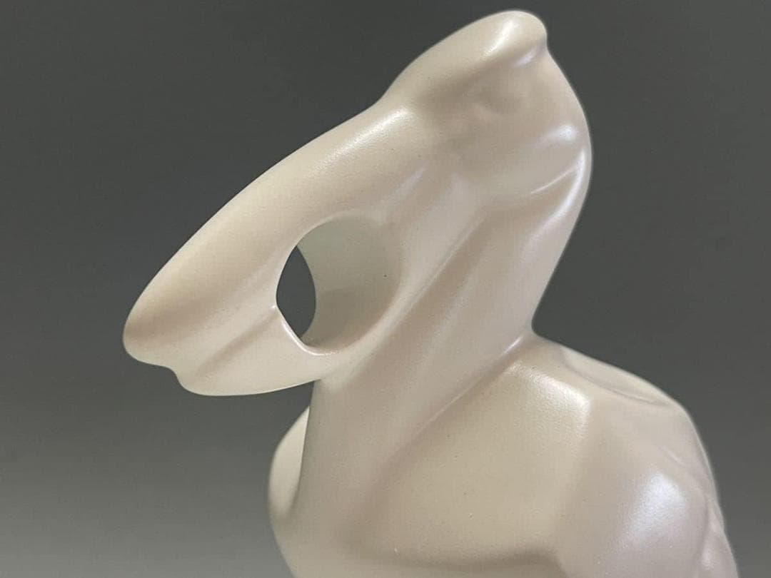 【極稀少】非売品 Pelikan ペンスタンド 大サイズ 白 陶器製 新品■