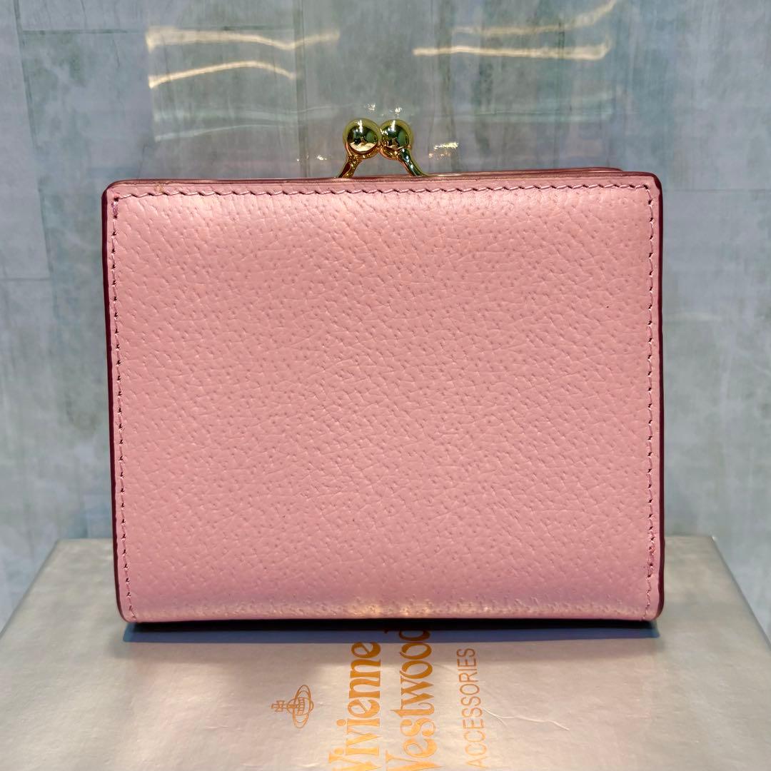Vivienne Westwood 2つ折り財布 / ピンク/ゴールド金具付き