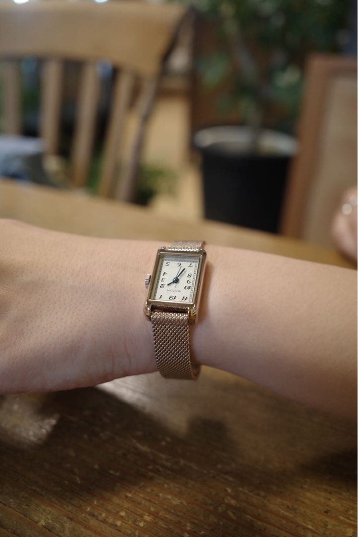 MATOW TSUKI ローズゴールド メッシュ時計