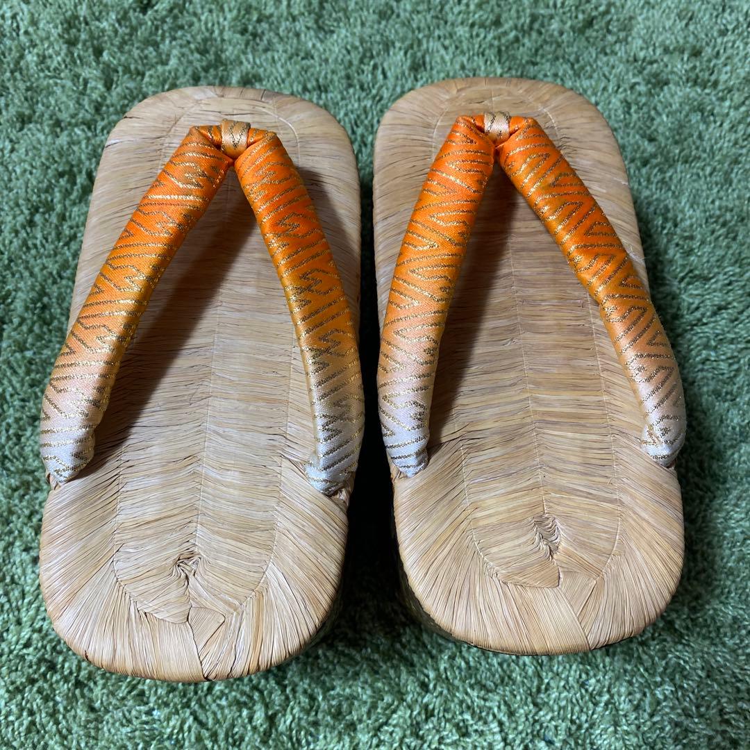 ぽっくり　７歳　畳表　アンティーク