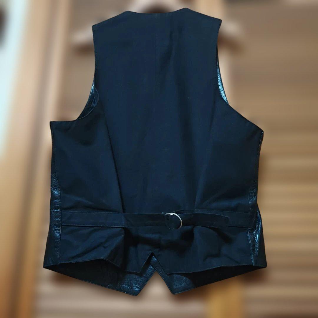 【希少】agnès b アニエスベー オム レザー ベスト FRANCE