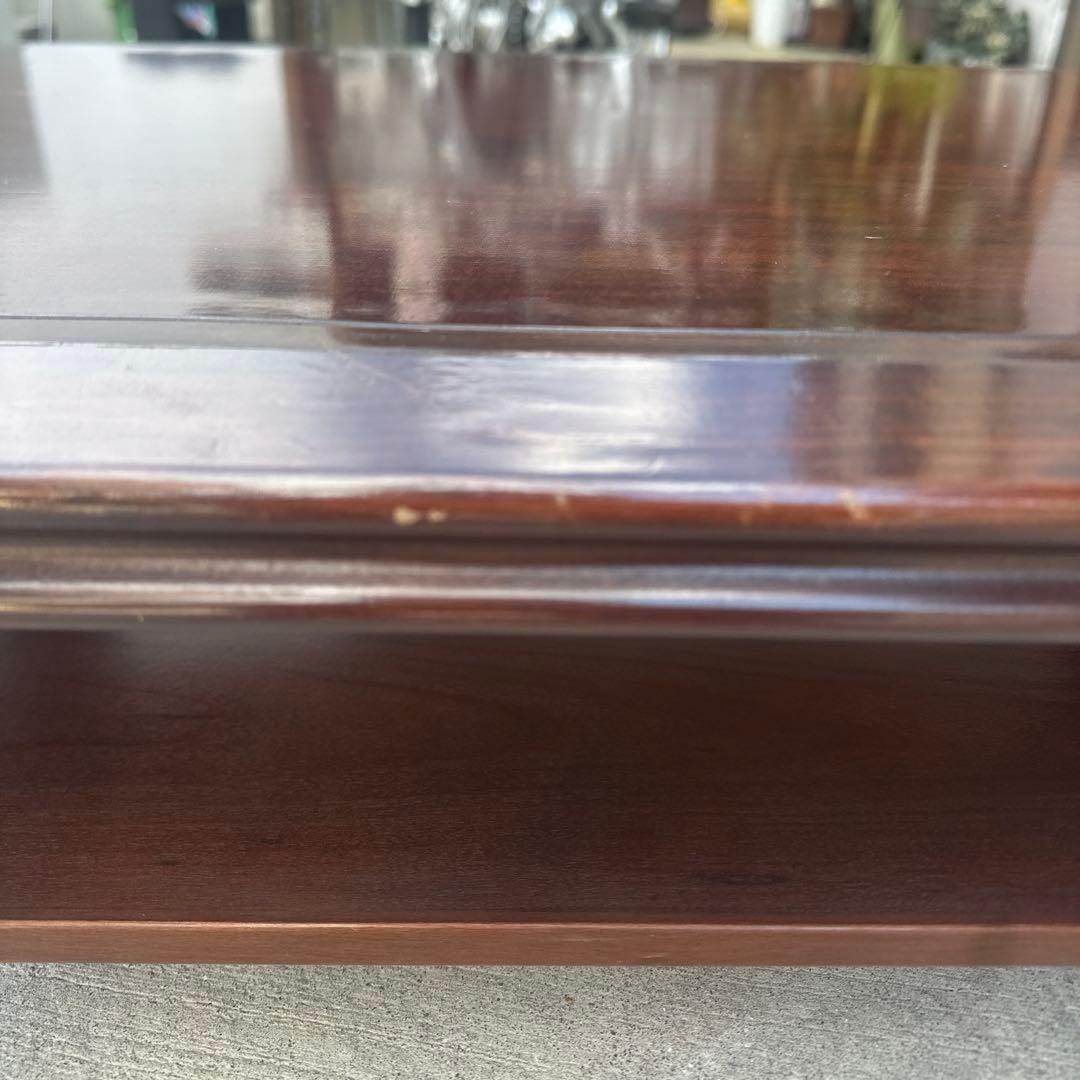 ダークブラウン木製座卓