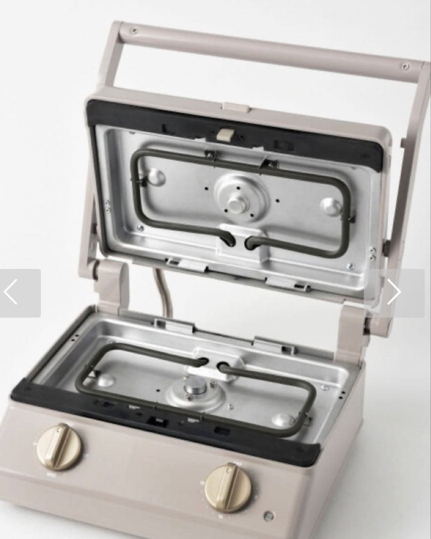 15日15時まで☪️新品　ブルーノ　グリルサンドメーカー　ダブル　グレージュ