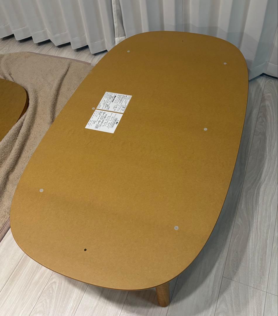 無印良品　こたつにもなるローテーブル　大 　ナチュラル