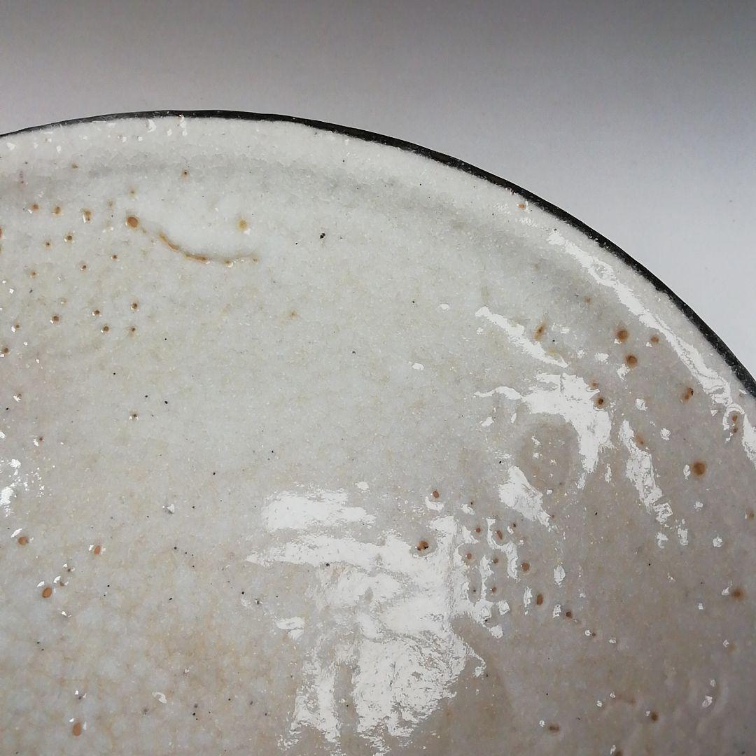 Ｔ９０　茶碗　『志野　平茶碗』『山口正悟』　共箱　抹茶碗　茶道具