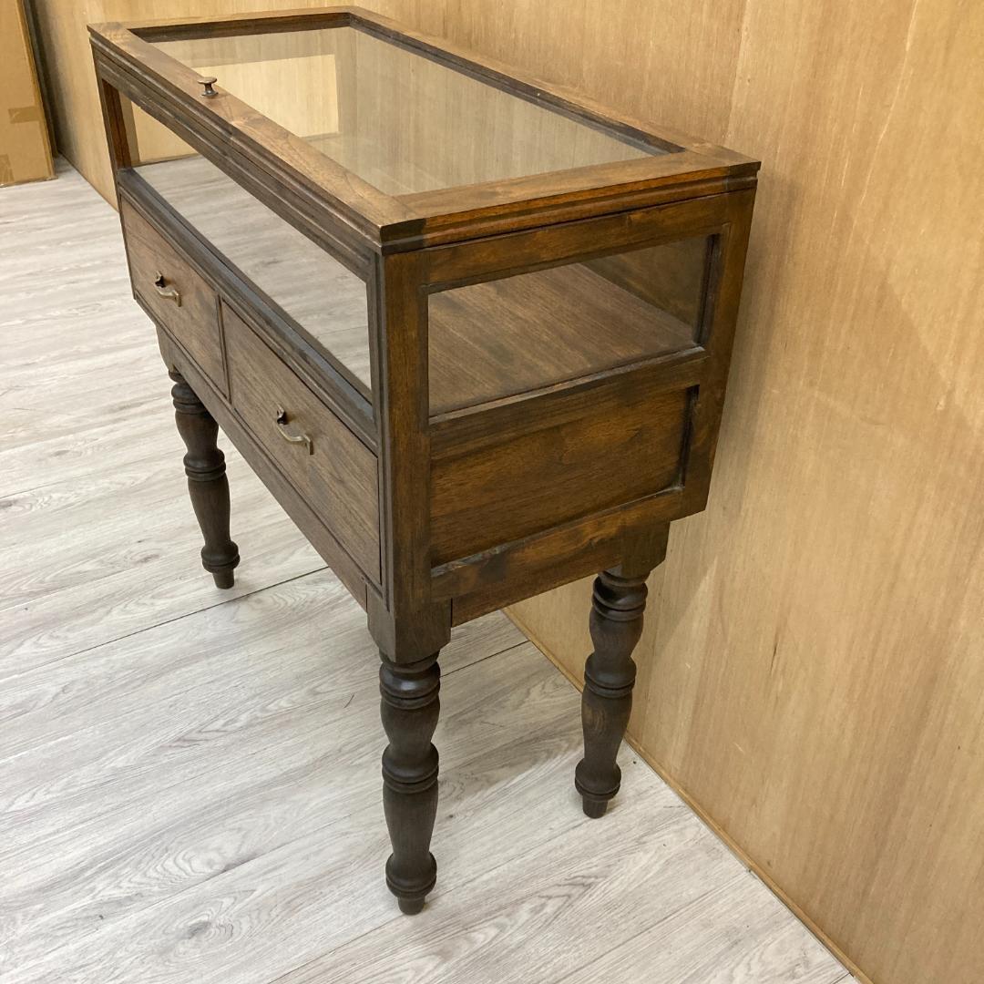 天然木　キャビネット　コレクションケース　ショーケース　ディスプレイ　什器