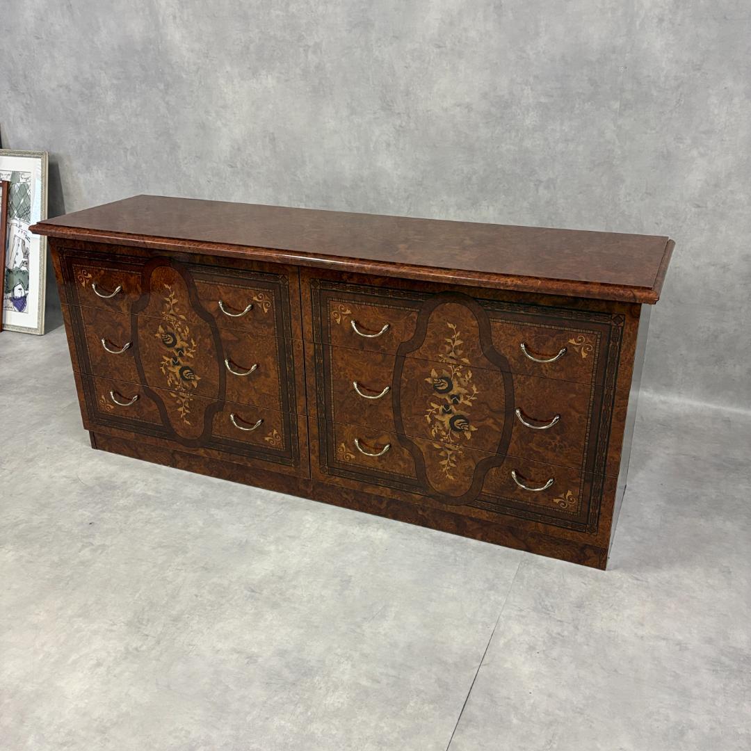 イタリア製 クラシック ワイドチェスト アンティーク調