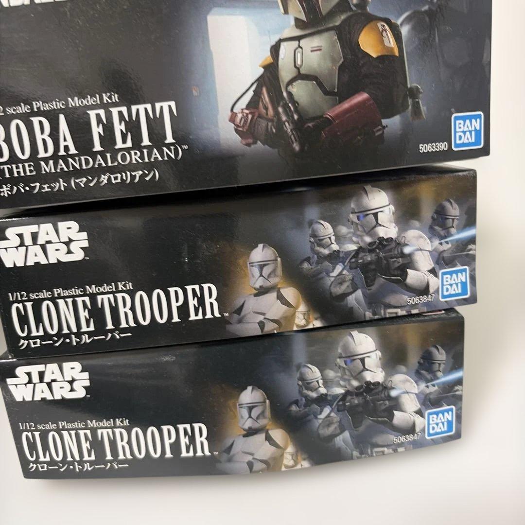スターウォーズBANDAI 1/12 プラモデル　フィギュア　3体セット