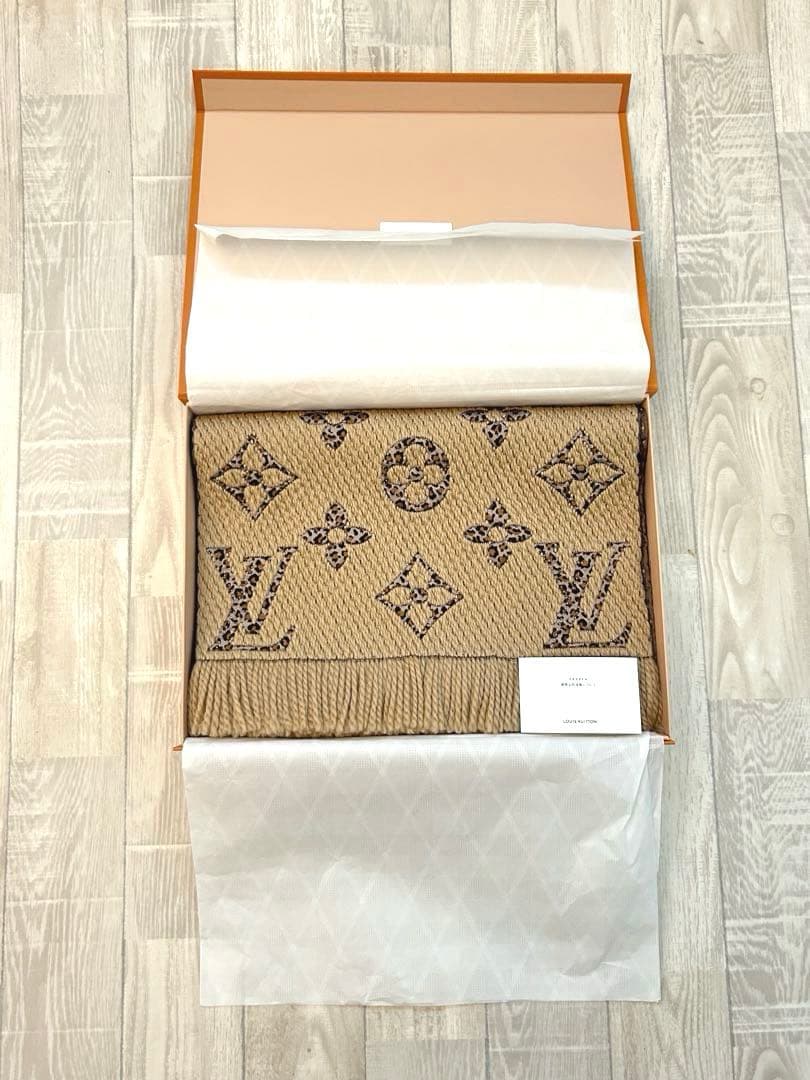 【限定】ルイヴィトンマフラーレオパードエシャルプジャイアントモノグラムジャングル