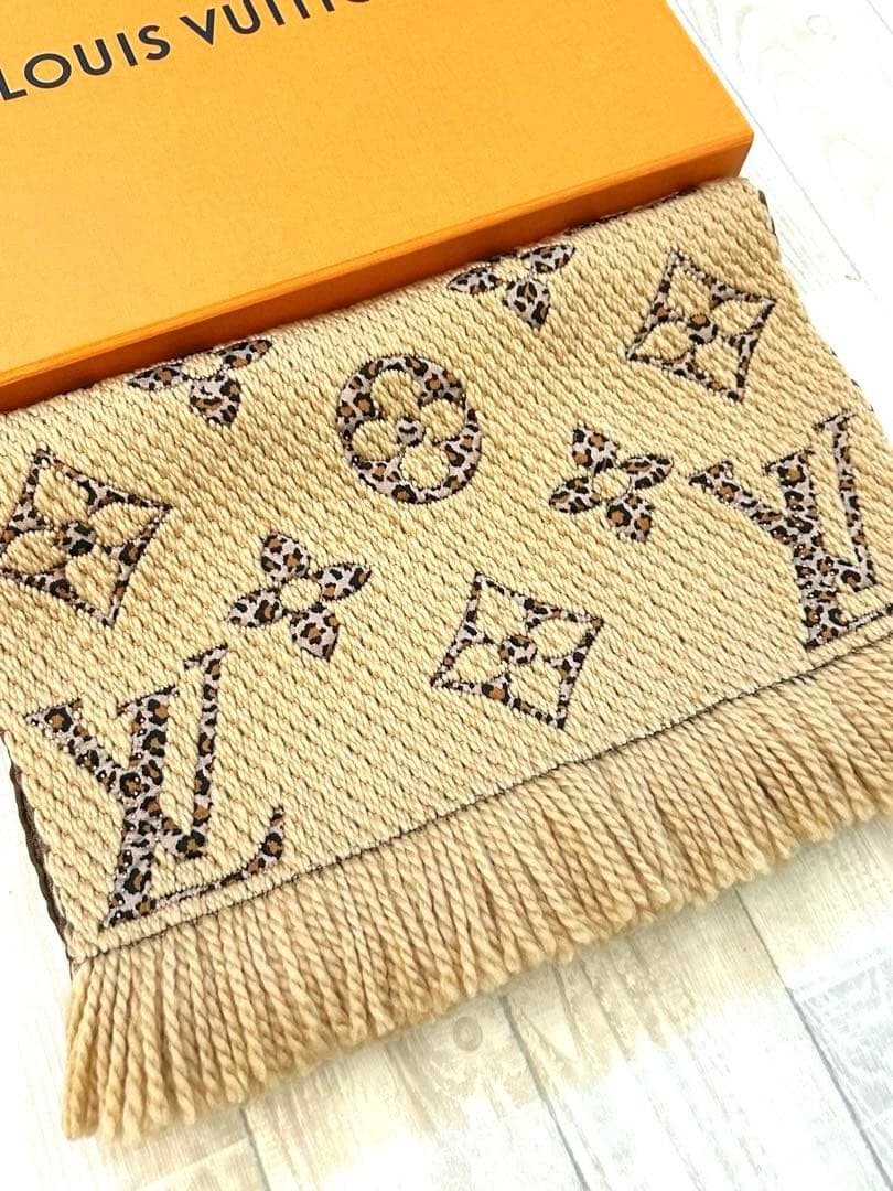 【限定】ルイヴィトンマフラーレオパードエシャルプジャイアントモノグラムジャングル
