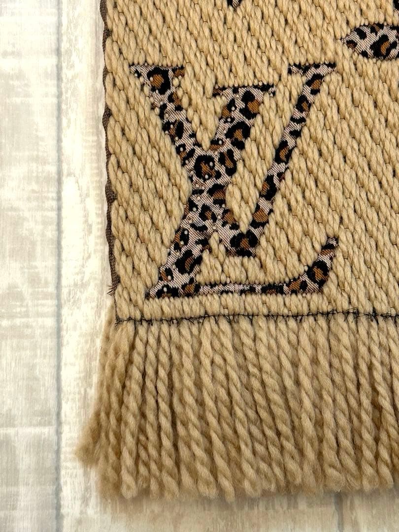 【限定】ルイヴィトンマフラーレオパードエシャルプジャイアントモノグラムジャングル