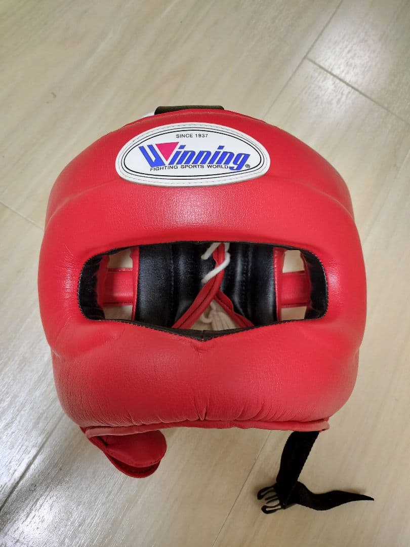 ウイニング　フルフェイスヘッドギア　レッド　Мサイズ
