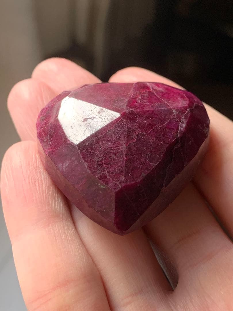 特大天然ルビー　コランダム　219ct 恋愛運　パワーストーン　ルース　根付