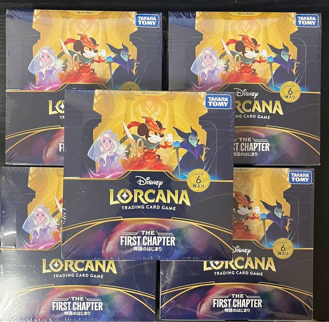 ディズニー　ロルカナTCG日本語版シュリ付き×5箱