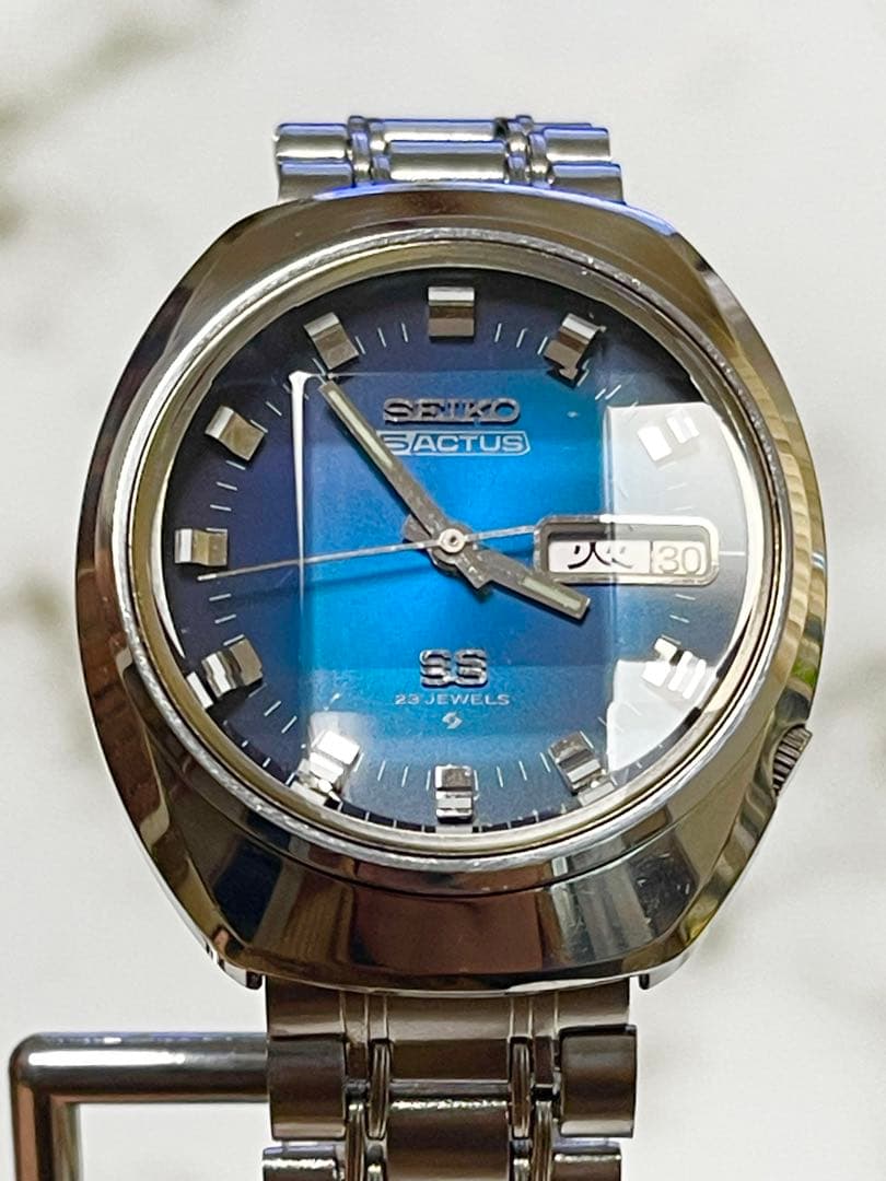 1973年5月製 セイコー5アクタスSS デイデイト 23J 9面カットガラス