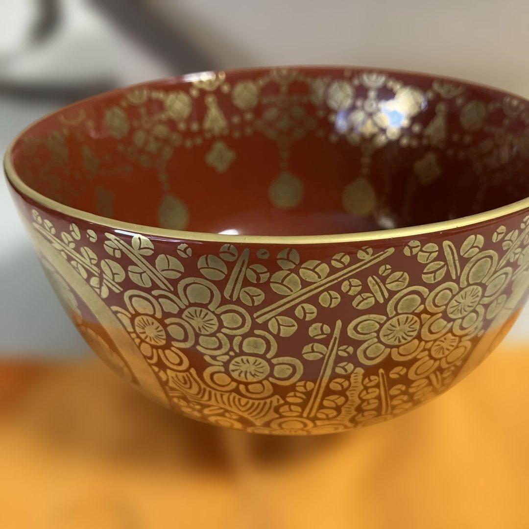 茶道具 金襴手葵龍紋 永泉作 共箱 共布