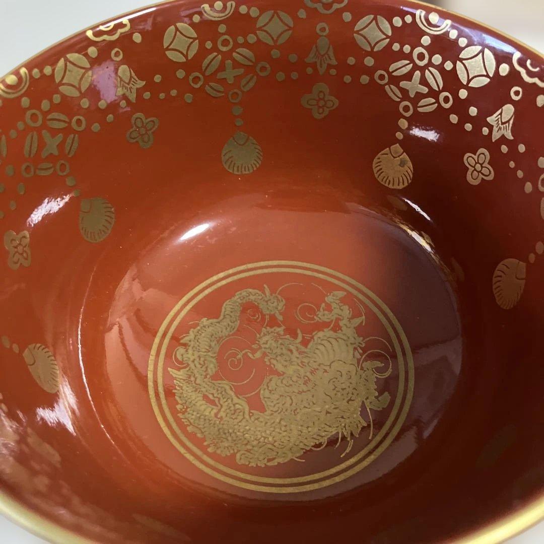 茶道具 金襴手葵龍紋 永泉作 共箱 共布