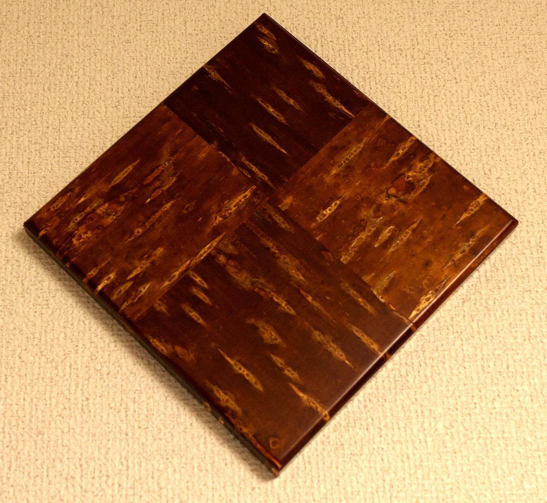 壁掛け　絵画　桜皮細工（かばざいく）4枚セット