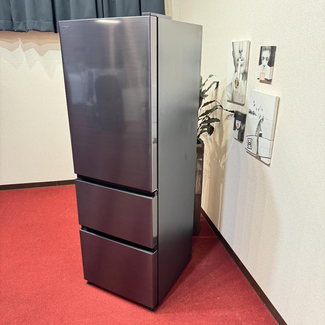 東京23区送料無料　超美品日立冷蔵庫　３ドア375L　製氷機有　R-V38NV