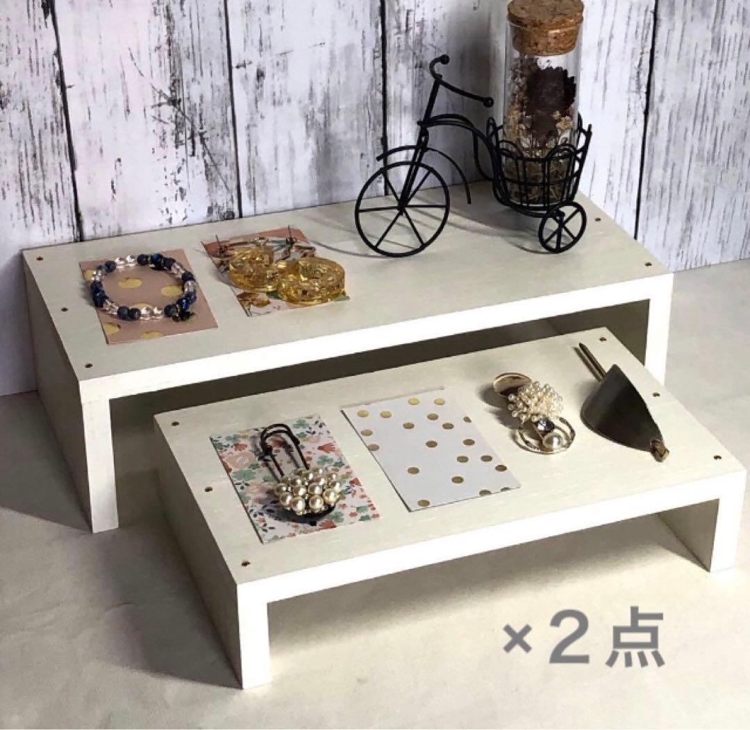 いちページ　トランク型什器・アクセサリー台×２　計３点　イベント什器