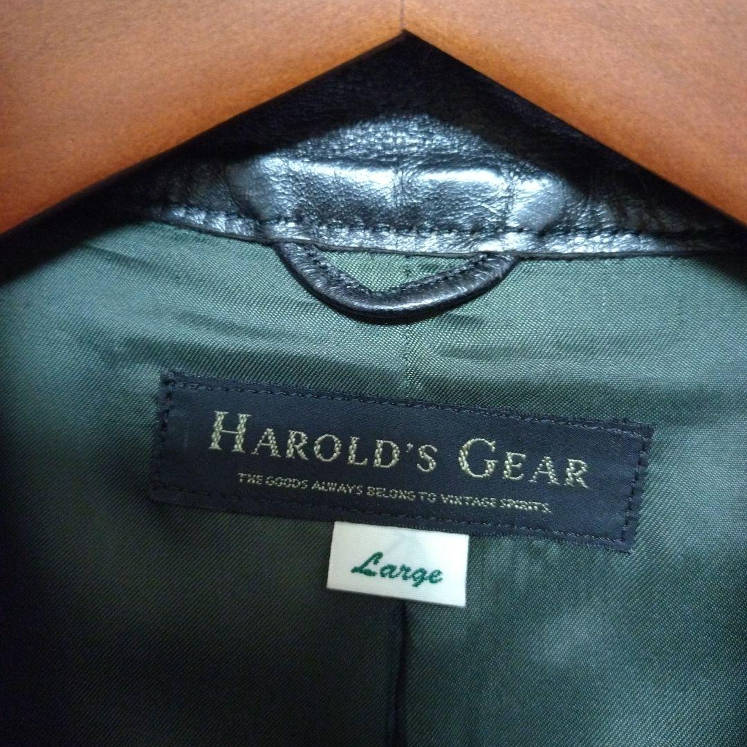 ハロルズギア　ホースハイド　シングルライダースジャケット