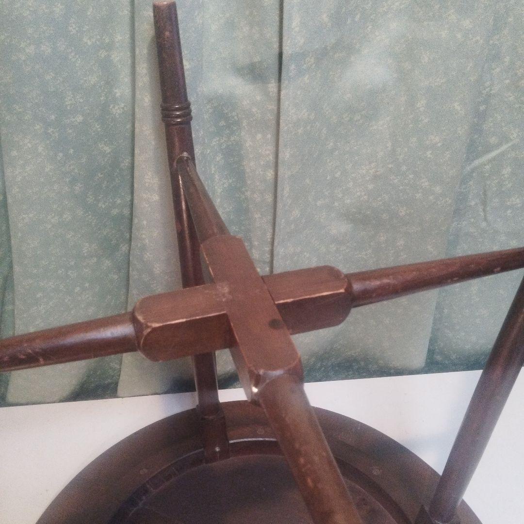 大正から昭和　とても古い　　丸テーブル　神戸港町　旧家出