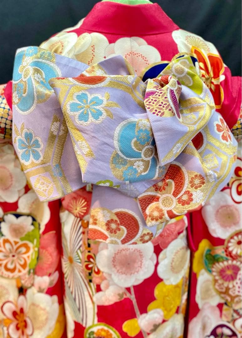 格安　安心の20点全て揃った ワンランク上の正絹振袖フルセット　金彩　刺繍