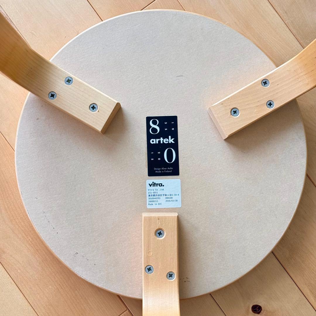 artek stool 60 リノリウム ブラック アルテック 黒 スツール