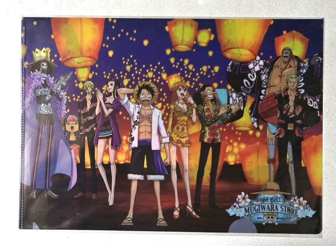 台湾 麦わらストア ワンピース A4クリアファイル 4枚セット 限定品 希少品