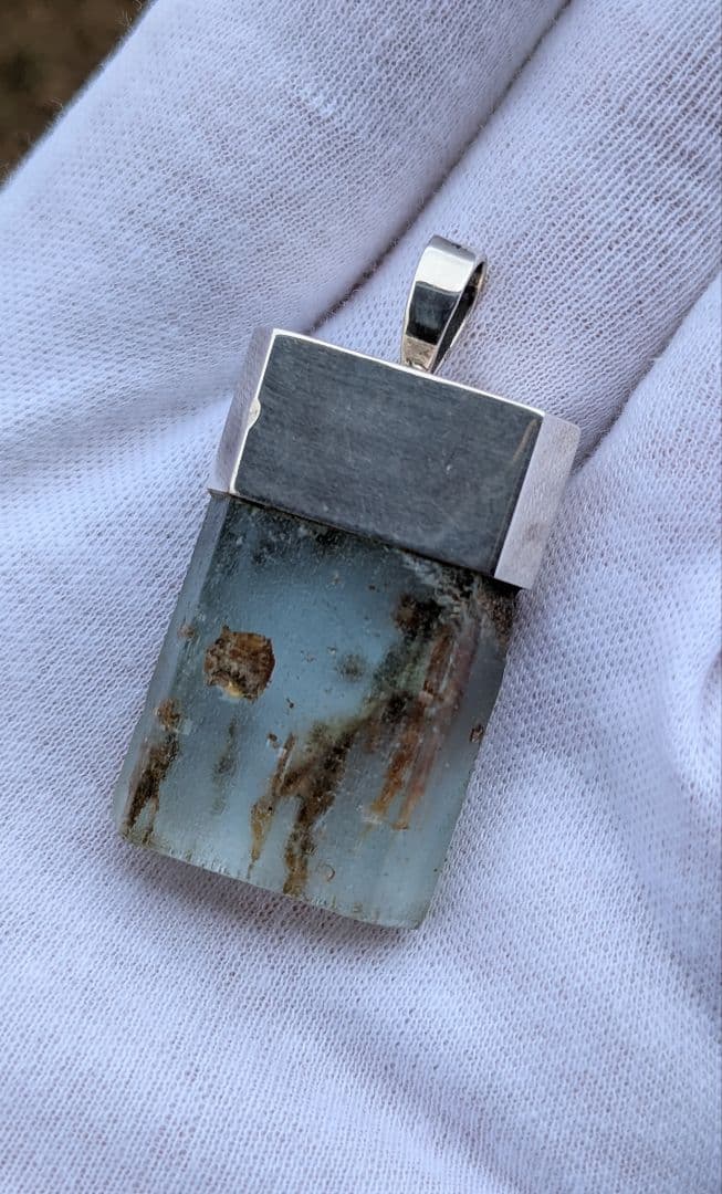 マラウイ産 アクアマリン 原石 104ct SV925