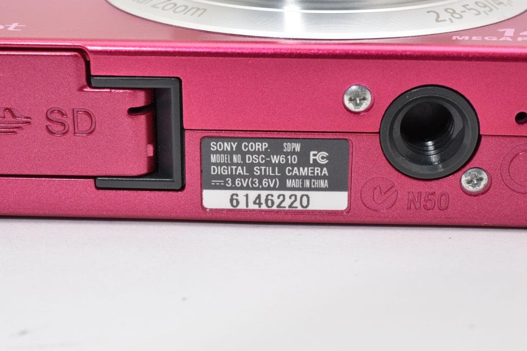 【美品】SONY Cyber-shot DSC-W610 ピンク　動作確認済