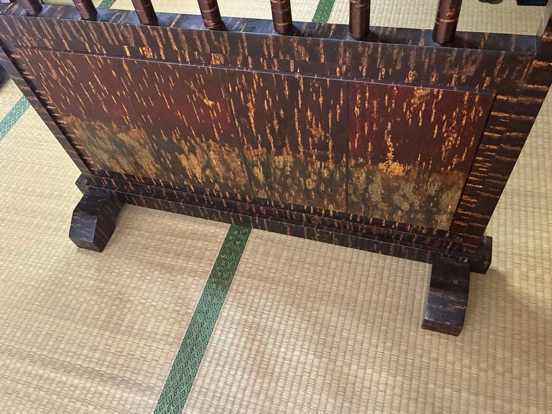 秋田の伝統工芸　桜樺材の衝立（ついたて）