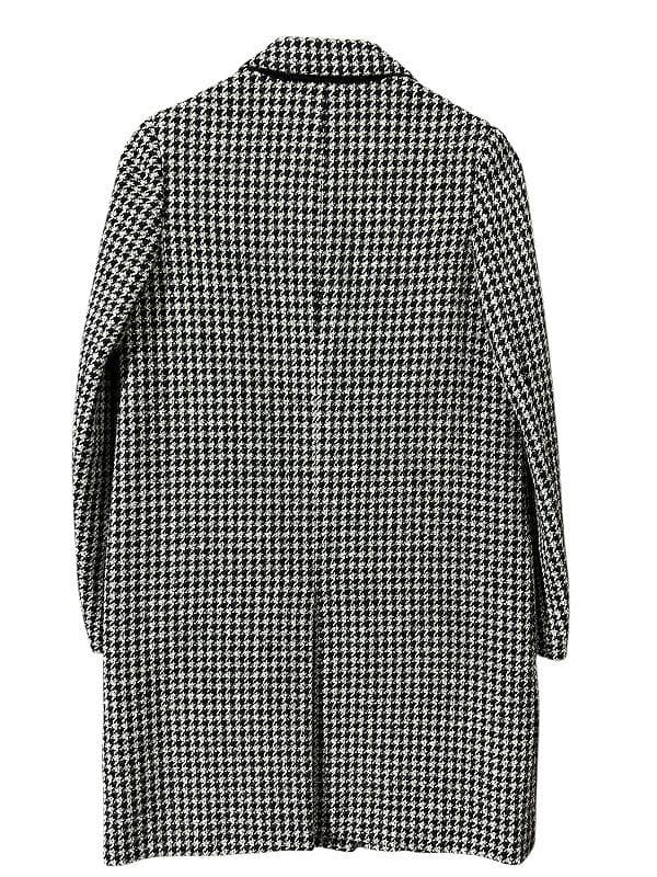 定価99360円 マーガレットハウエル 千鳥柄 ツイード チェスター コート S