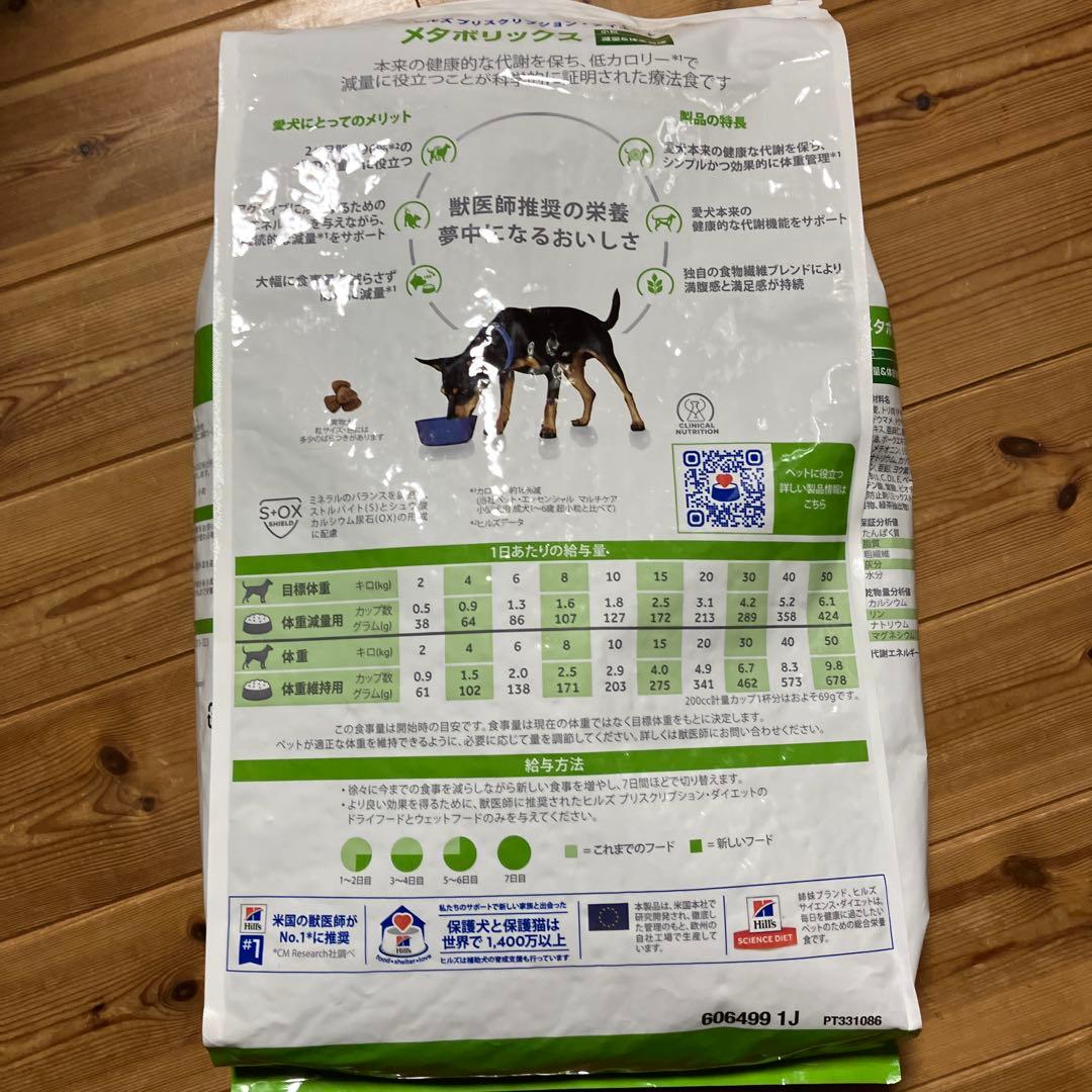 hills メタボリックス 小粒 チキン 犬用7.5kg