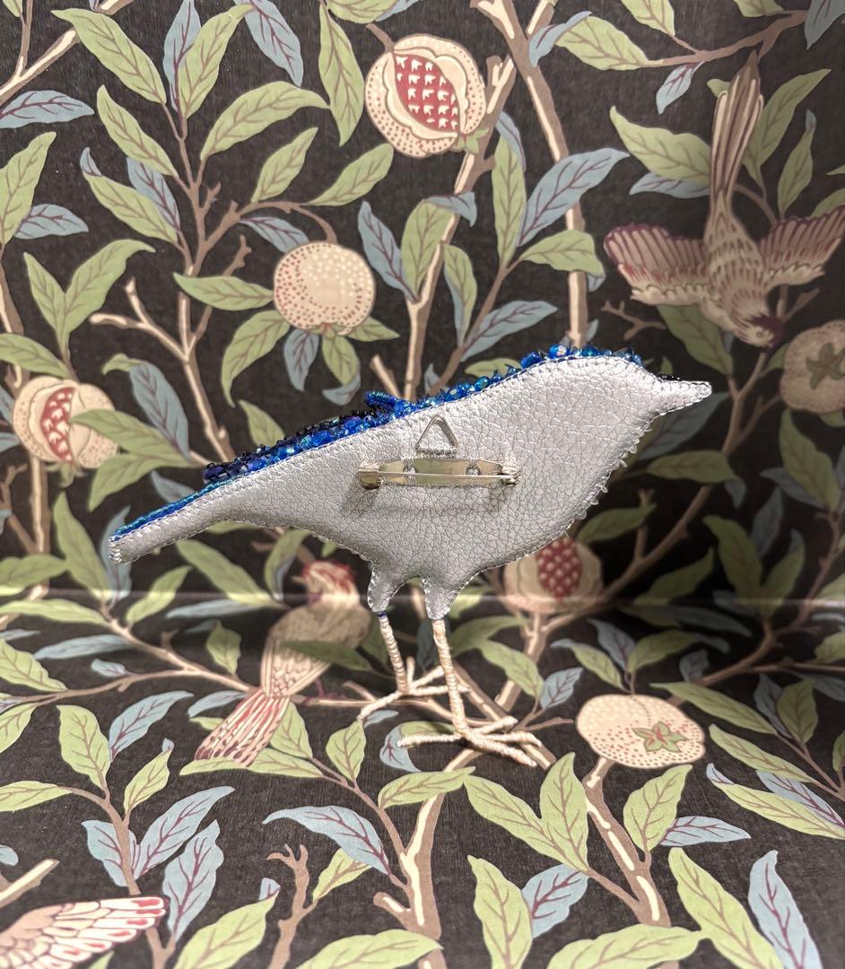 【コルリ】ビーズ刺繍ブローチバッグチャーム